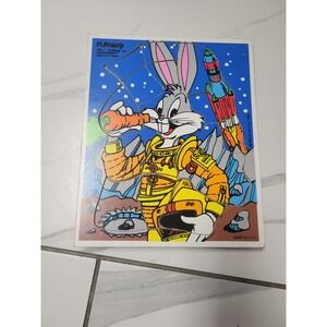 Vintage 1980s Playskool Bugs Bunny 16 piece Board Puzzle 285-1